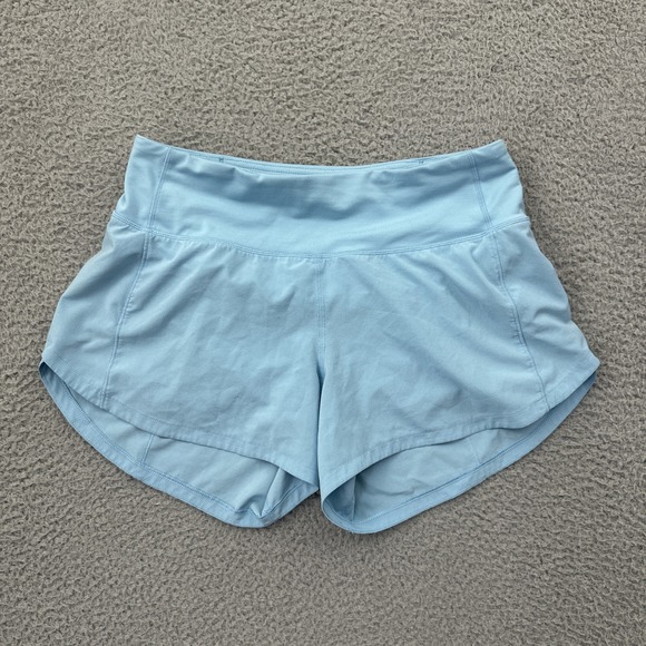 lululemon athletica Pants - Lululemon Speed Up Shorts Mid Rise 4" Blue Chill Athletic Athleisure Women's 4